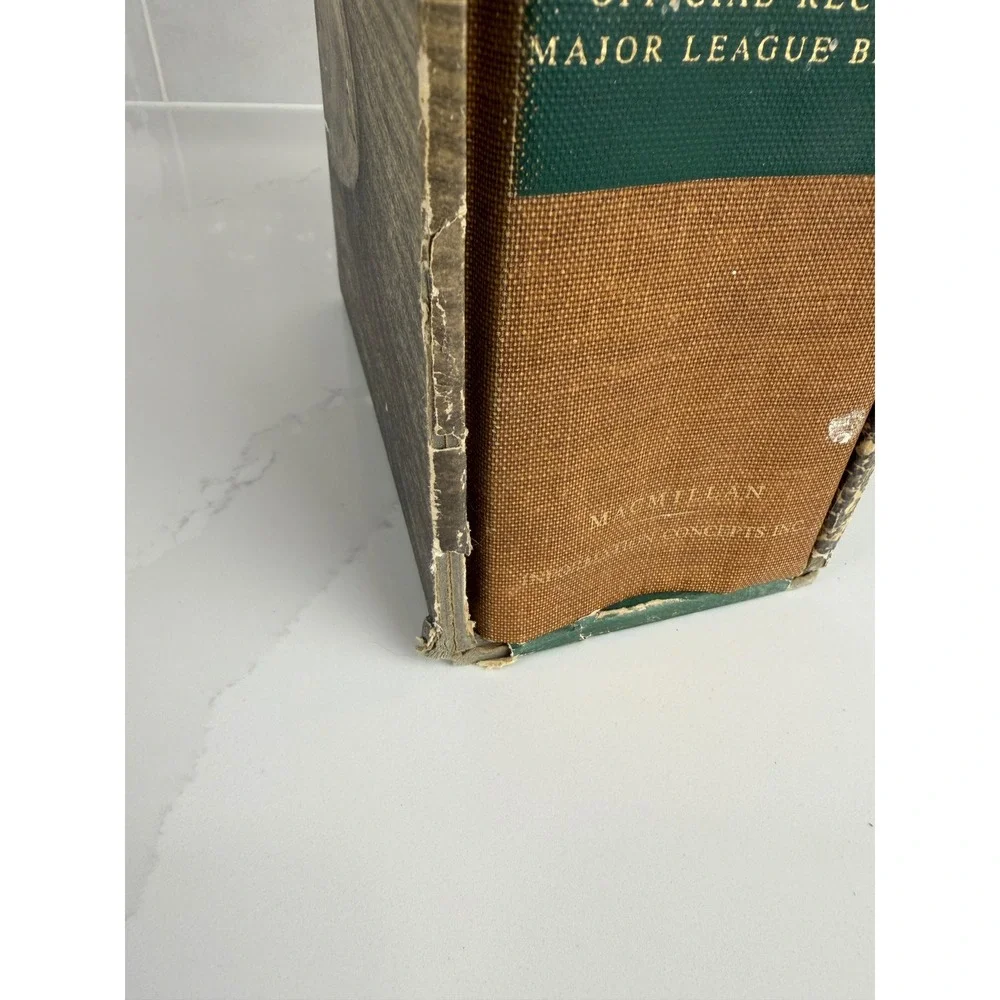 Macmillan Baseball Encyclopedia 1969 First Edition MLB Records Brown Vintage